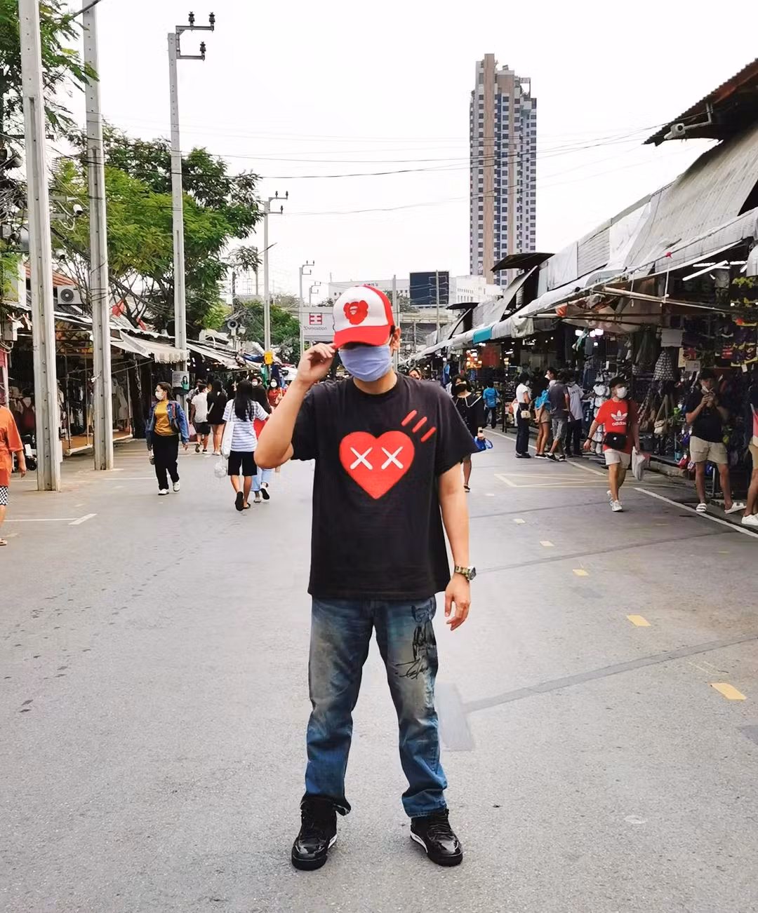 KAWS x Human Made #6 Tee Black KAWS x Human Made #6 Tee Black